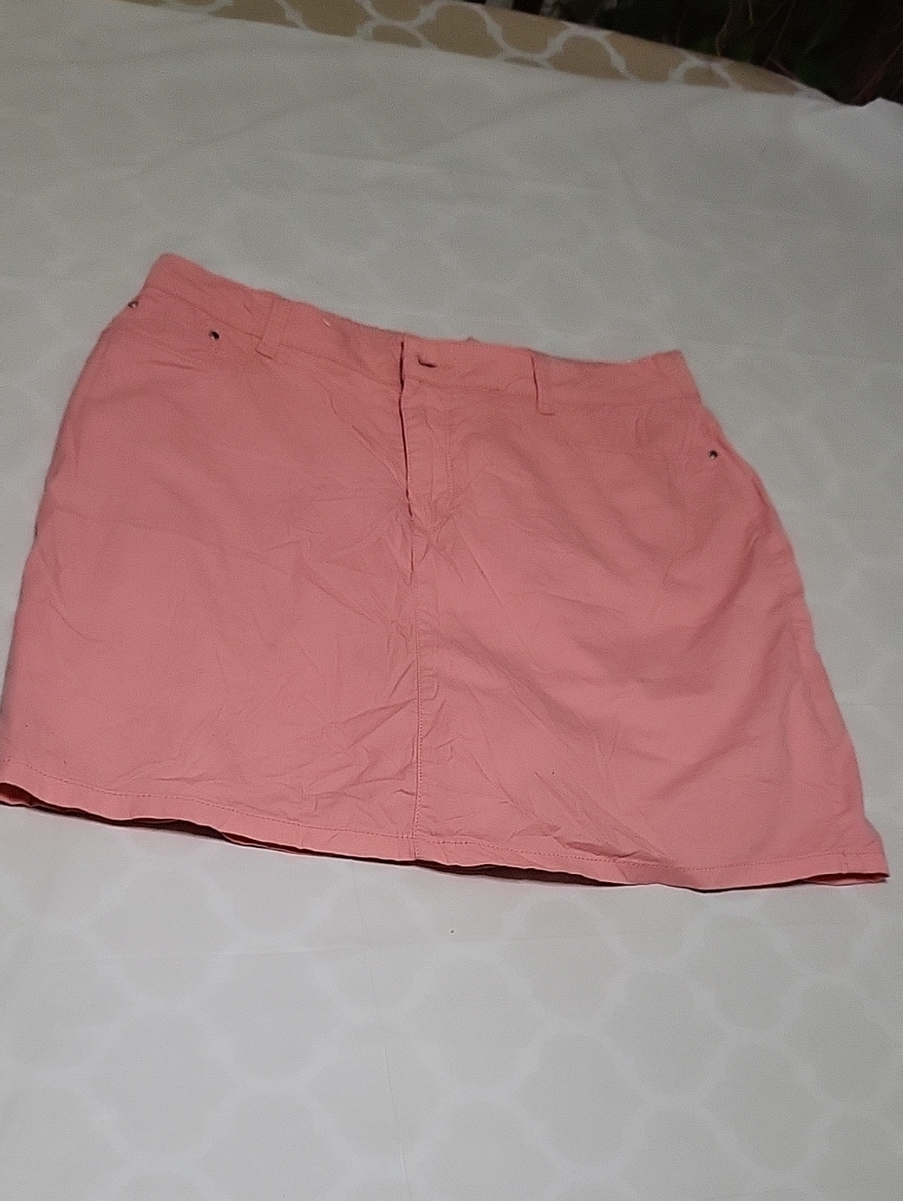 croft & barrow Coral Pink Stretch Skirt